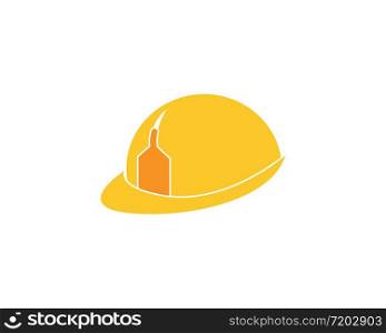 Helmet icon logo vector