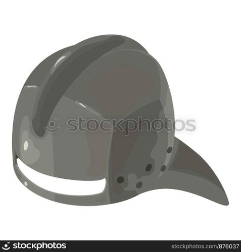 Helmet knight iron icon. Isometric illustration of helmet knight iron vector icon for web. Helmet knight iron icon, isometric 3d style