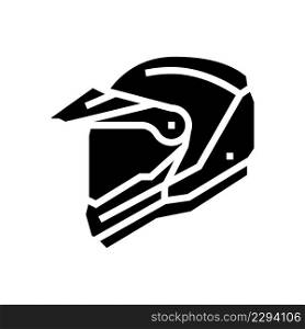 helmet motorcycle glyph icon vector. helmet motorcycle sign. isolated contour symbol black illustration. helmet motorcycle glyph icon vector illustration