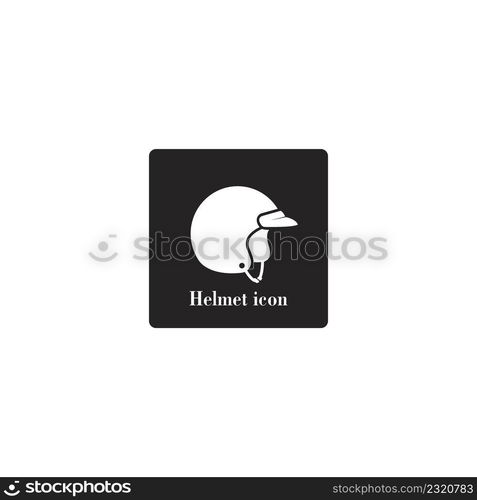 Helmet vector icon illustration logo design.