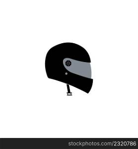 Helmet vector icon illustration logo design.