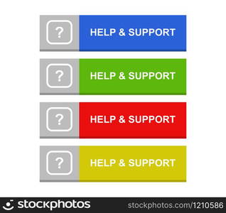 help and support button