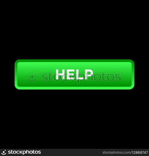 help button website vector template