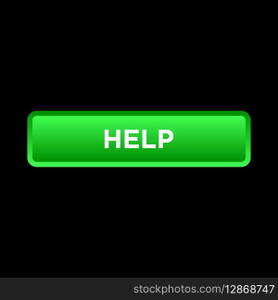 help button website vector template