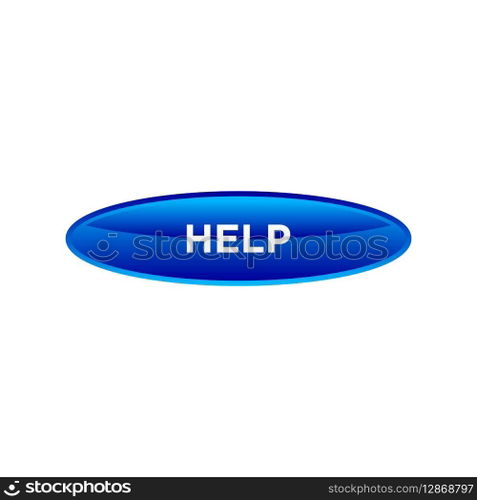 help button website vector template
