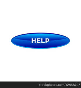 help button website vector template