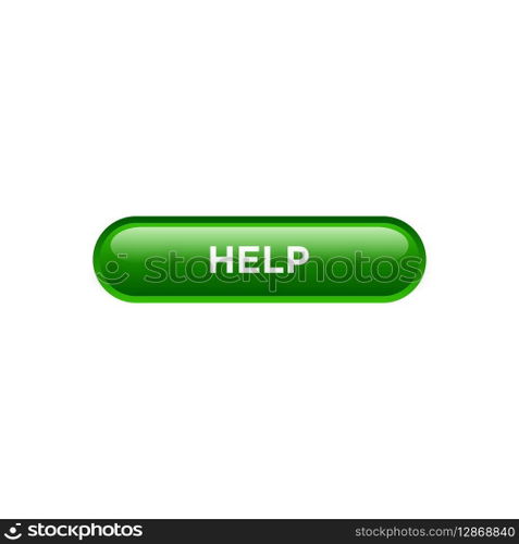 help button website vector template