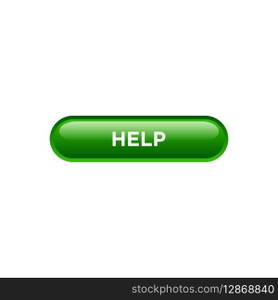 help button website vector template