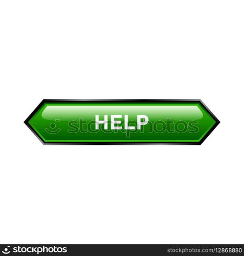 help button website vector template