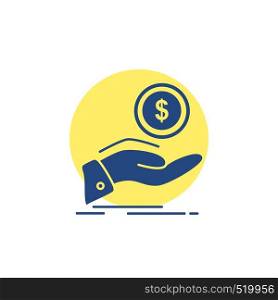 help, cash out, debt, finance, loan Glyph Icon.. Vector EPS10 Abstract Template background