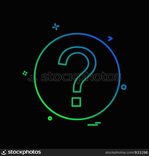 Help icon design vector