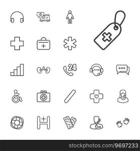 Help icons Royalty Free Vector Image
