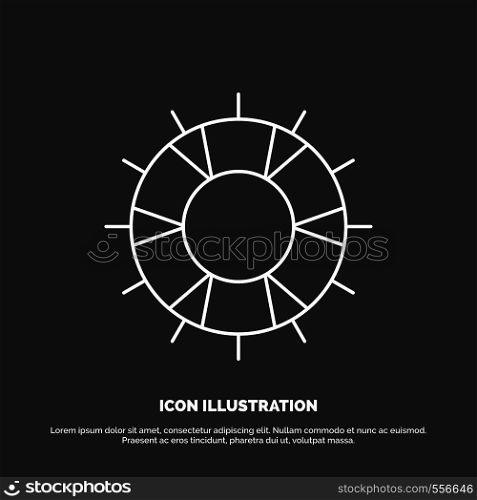 help, lifebuoy, lifesaver, save, support Icon. Line vector symbol for UI and UX, website or mobile application. Vector EPS10 Abstract Template background