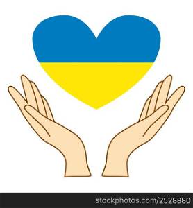 Help Ukraine. Hands Ukrainian national colors. Anti-war creative concept. Help Ukraine Anti War Creative Concept with Plenty Hands of Various People Symbolizing Human Community Help