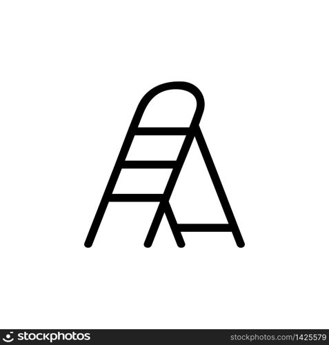 helper staircase icon vector. helper staircase sign. isolated contour symbol illustration. helper staircase icon vector outline illustration