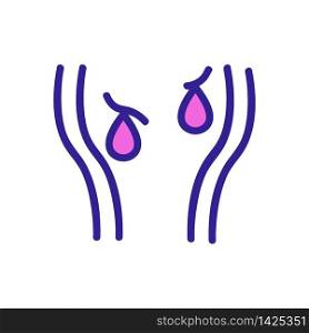 hemorrhoids icon vector. hemorrhoids sign. color symbol illustration. hemorrhoids icon vector outline illustration