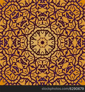 Henna coloured abstract seamless outline colorful vector background