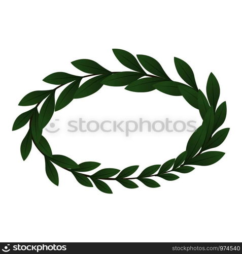 Heraldic wreath icon. Isometric illustration of heraldic wreath vector icon for web. Heraldic wreath icon, isometric style