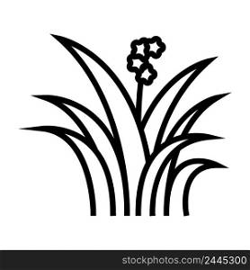 herbal leaf line icon vector. herbal leaf sign. isolated contour symbol black illustration. herbal leaf line icon vector illustration