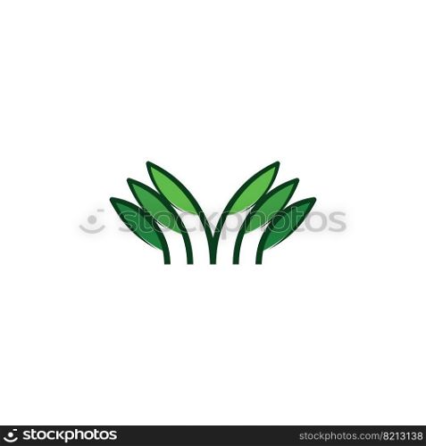 herbal medicine bio plant leaf logo icon vector design