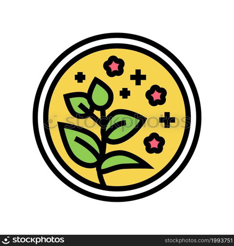 herbal natural cosmetic color icon vector. herbal natural cosmetic sign. isolated symbol illustration. herbal natural cosmetic color icon vector illustration