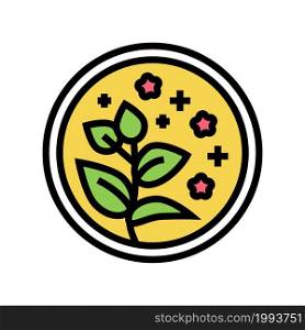 herbal natural cosmetic color icon vector. herbal natural cosmetic sign. isolated symbol illustration. herbal natural cosmetic color icon vector illustration