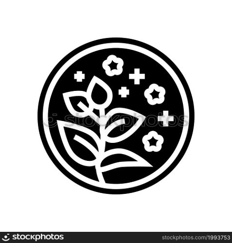 herbal natural cosmetic glyph icon vector. herbal natural cosmetic sign. isolated contour symbol black illustration. herbal natural cosmetic glyph icon vector illustration