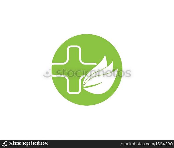 Herbal pharmacy icon and symbol vector illustration