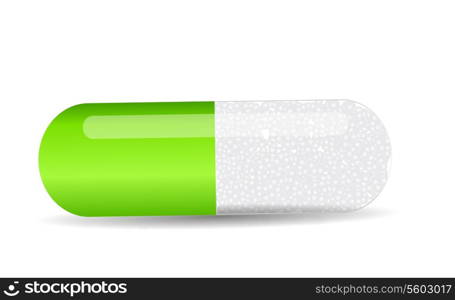 Herbal pill Environment background vector illustration