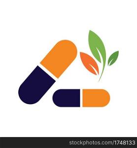 Herbal Supplement - Natural Medicine Logo Template