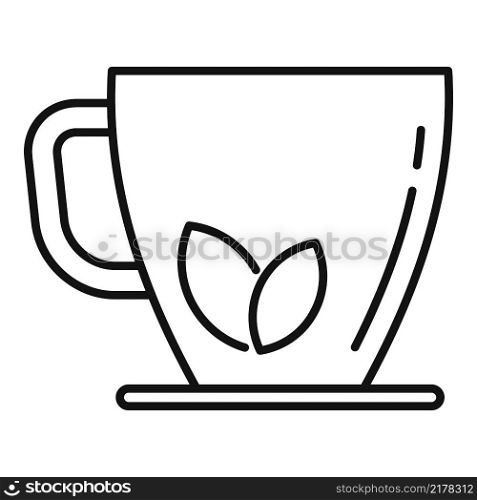 Herbal tea cup icon outline vector. Hot drink. Morning cafe. Herbal tea cup icon outline vector. Hot drink