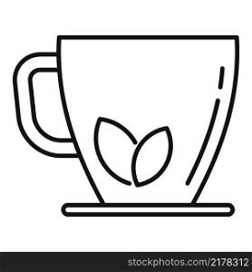 Herbal tea cup icon outline vector. Hot drink. Morning cafe. Herbal tea cup icon outline vector. Hot drink