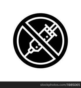 heroin drug syringe addiction glyph icon vector. heroin drug syringe addiction sign. isolated contour symbol black illustration. heroin drug syringe addiction glyph icon vector illustration