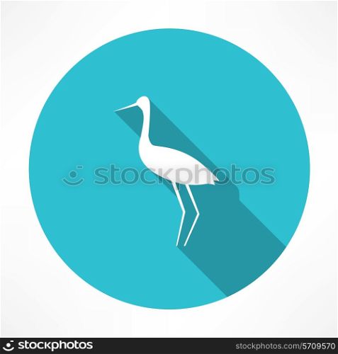 heron icon. Flat modern style vector illustration