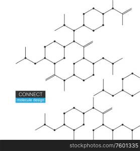 Hexagon geometric chemical pattern design