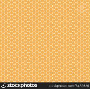 Hexagon honeycomb seamless pattern. Honeycomb grid seamless texture. Yellow hexagonal cell texture. Bee honey hexagon shapes. Vector illustration on white background.. Hexagon honeycomb seamless pattern. Honeycomb grid seamless texture. Yellow hexagonal cell texture. Bee honey hexagon shapes. Vector illustration on white background
