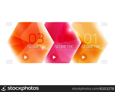 Hexagon option infographics. Hexagon option infographics. Vector universal design template