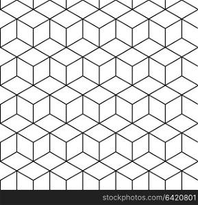 Hexagon seamless geometric pattern