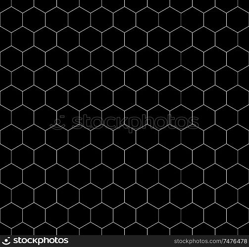 Hexagon seamless vector pattern illustration