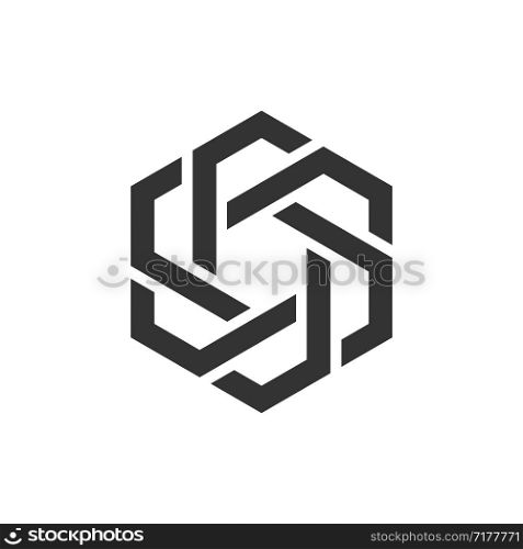 Hexagon Shape vector Logo Template Illustration Design. Vector EPS 10.