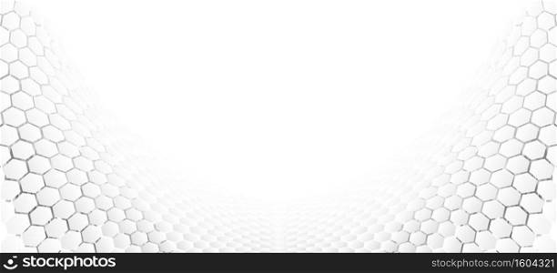 Hexagonal abstract backround with copyspace. Vector illustration. Hexagonal abstract backround