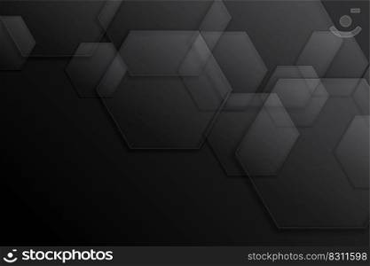 hexagonal black dark background design