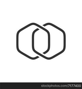Hexagonal Line Infinity Logo Template Illustration Design. Vector EPS 10.