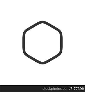 Hexagonal Line Logo Template Illustration Design. Vector EPS 10.