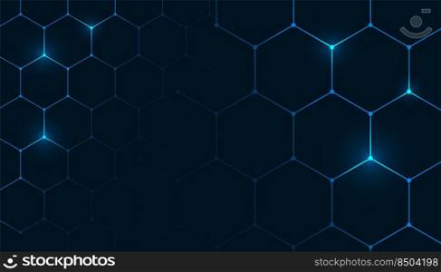hexagonal pattern background in medical style