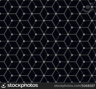Hexagonal seamless vector pattern