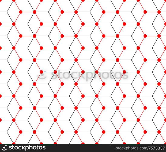 Hexagonal seamless vector pattern illustration
