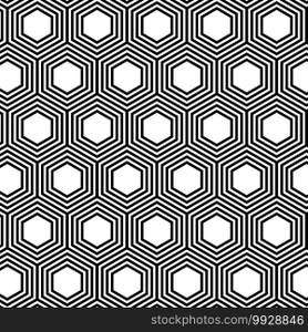 Hexagonal vector pattern background illustration design