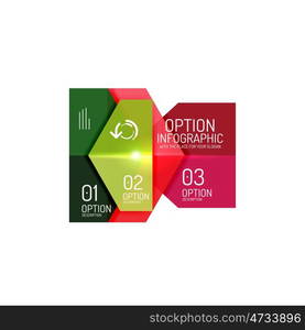 Hexagone infographic diagram templates. Vector hexagone infographic diagram templates