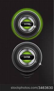 Hi-tech enter round buttons